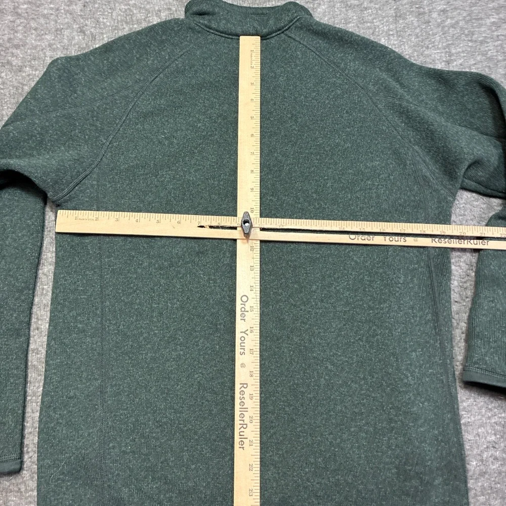 Patagonia Better Sweater Quarter Zip Mens Small Green Heathered Fleece Pullover‎